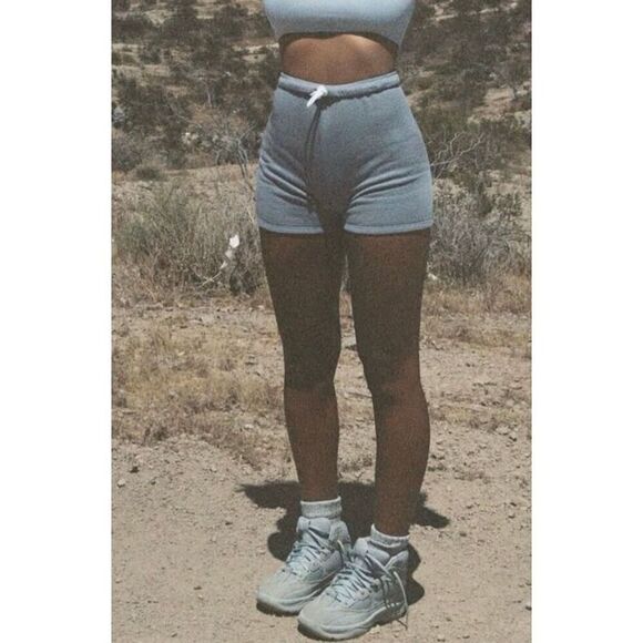 Joah Brown Fitted High Rise Drawstring Shorts Sz X-Small NWT - Picture 2 of 7